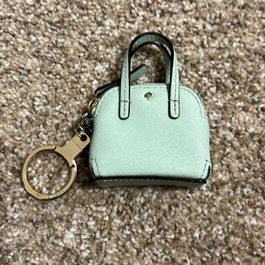 Kate spade bag charm, leather